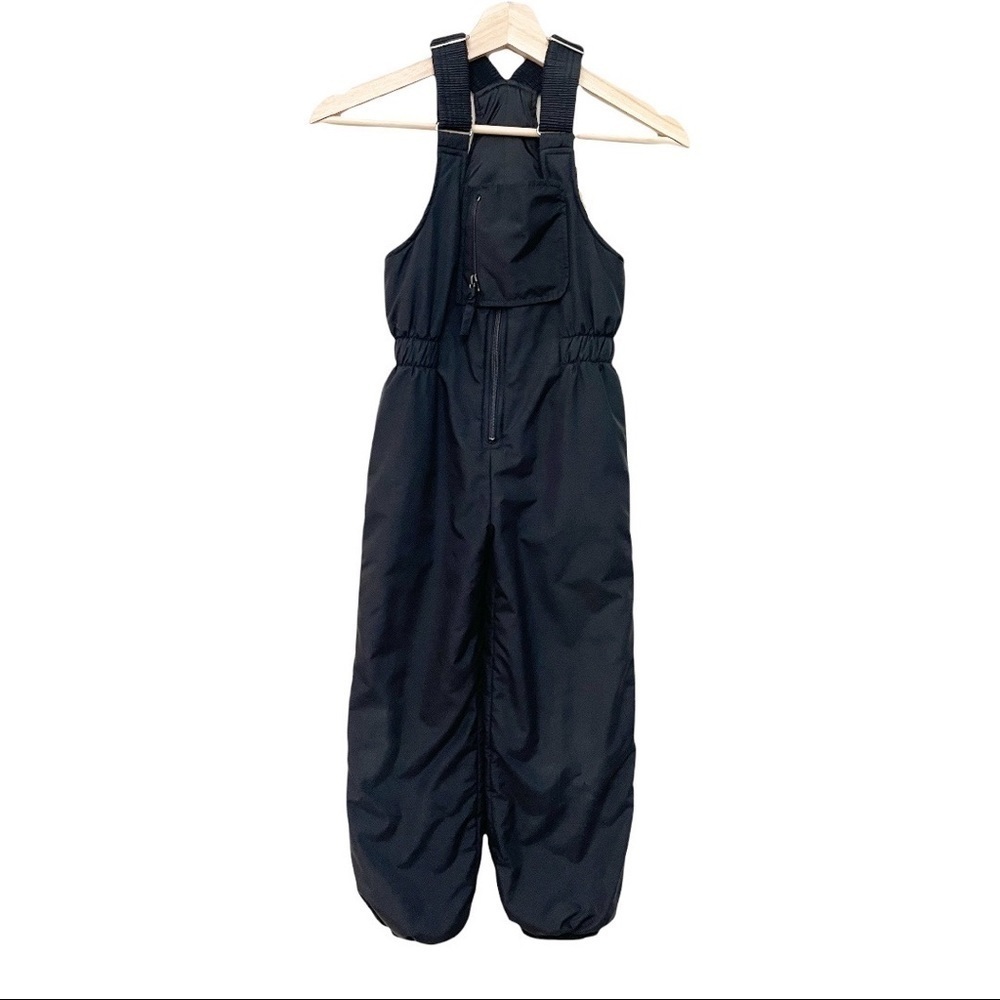 Vintage 90s Raeurkrs Little Kids Black Adjustable Bib‎ Snow Pants